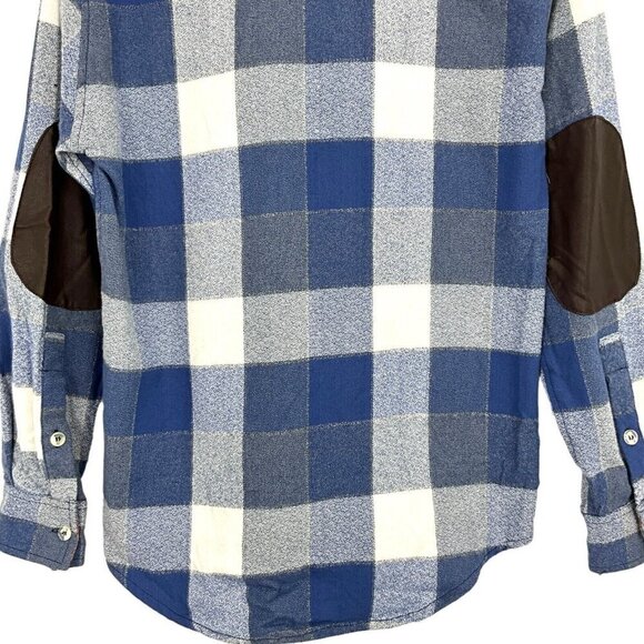 Maroon Bells Mens Campfire Shirt Size S Glacier Blue Check Long Sleeve Outdoor - Picture 2 of 12